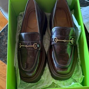 Sam Edelman Shiny Brown Loafers